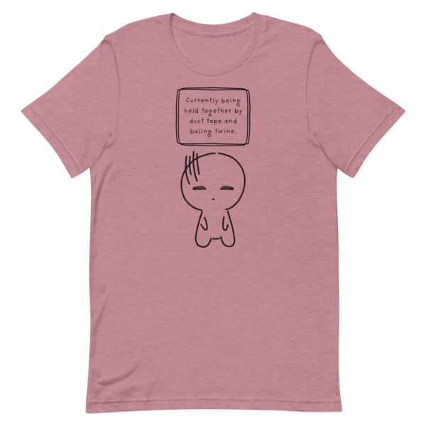Held Together by Duct Tape Unisex t-shirt - Image 3