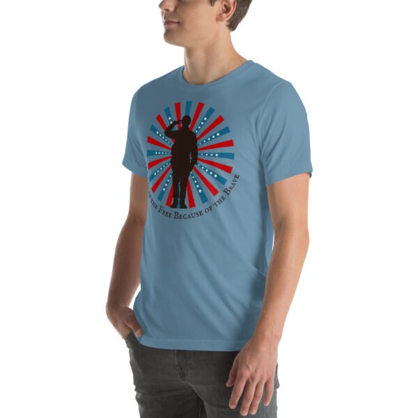 Because of the Brave Unisex t-shirt - Image 4