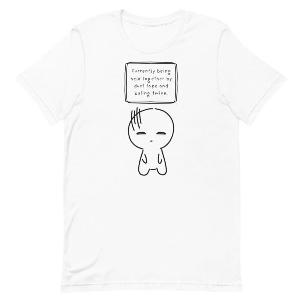 Held Together by Duct Tape Unisex t-shirt - Image 6